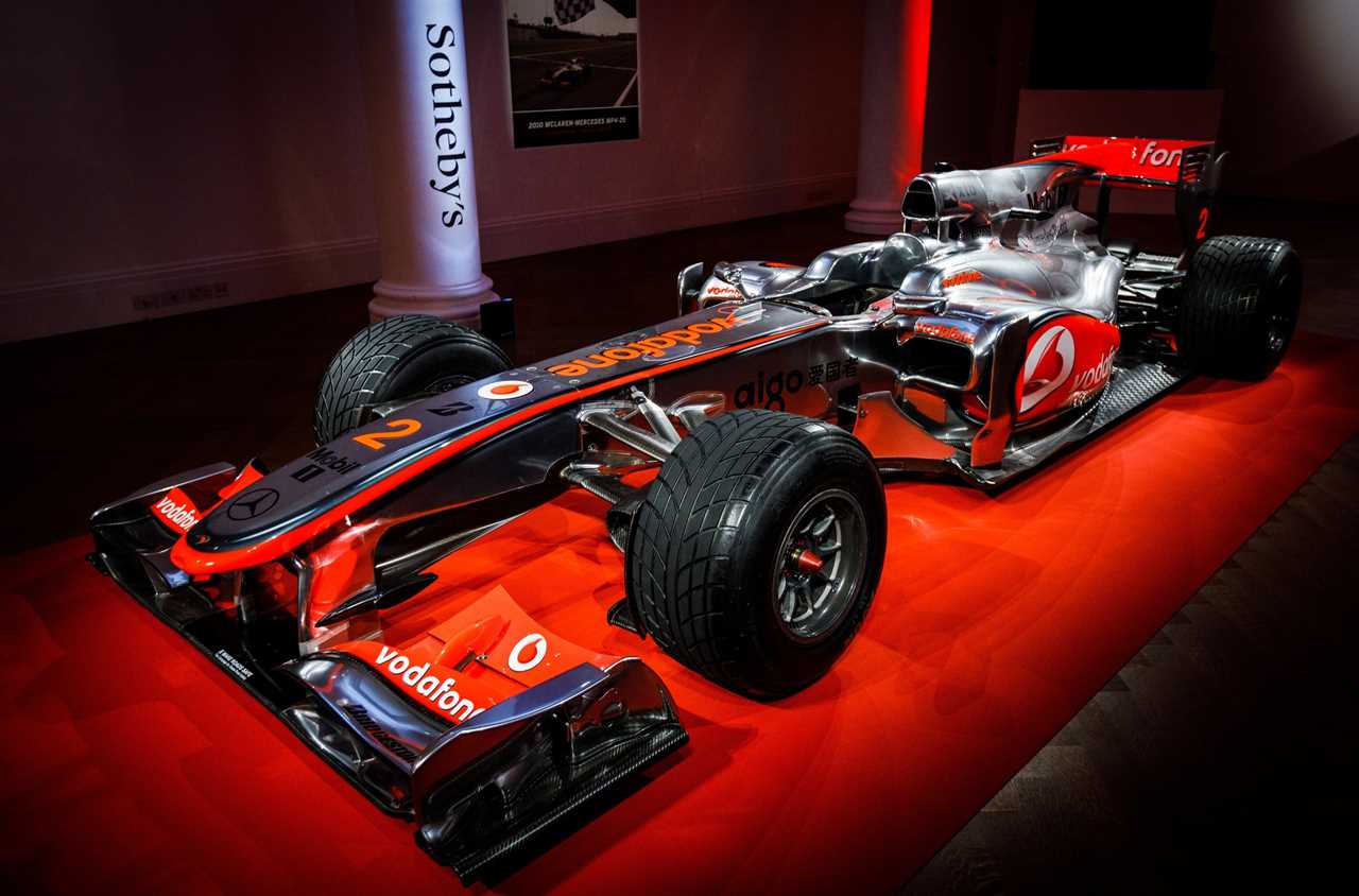 The McLaren MP4-25A is expected to sell for over £ 4 million
