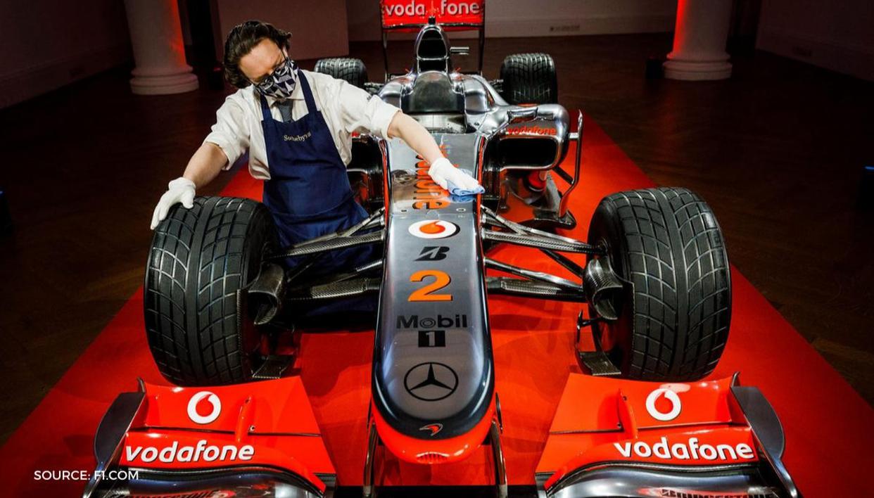Lewis Hamilton's McLaren, who won the race in 2010, will raise $ 7 million at the British GP auction