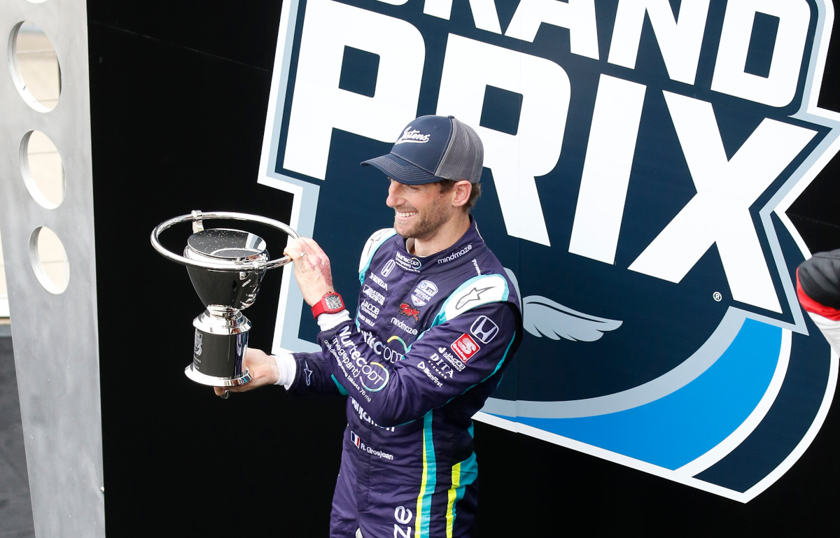 Romain Grosjean "still" has it after the first Indy podium
