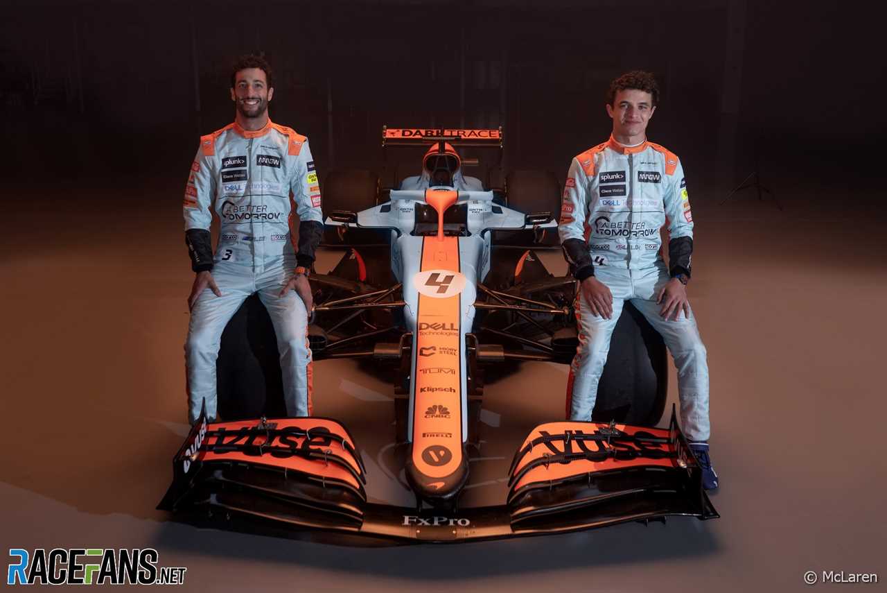 McLaren 2021 Monaco Grand Prix Gulf livery