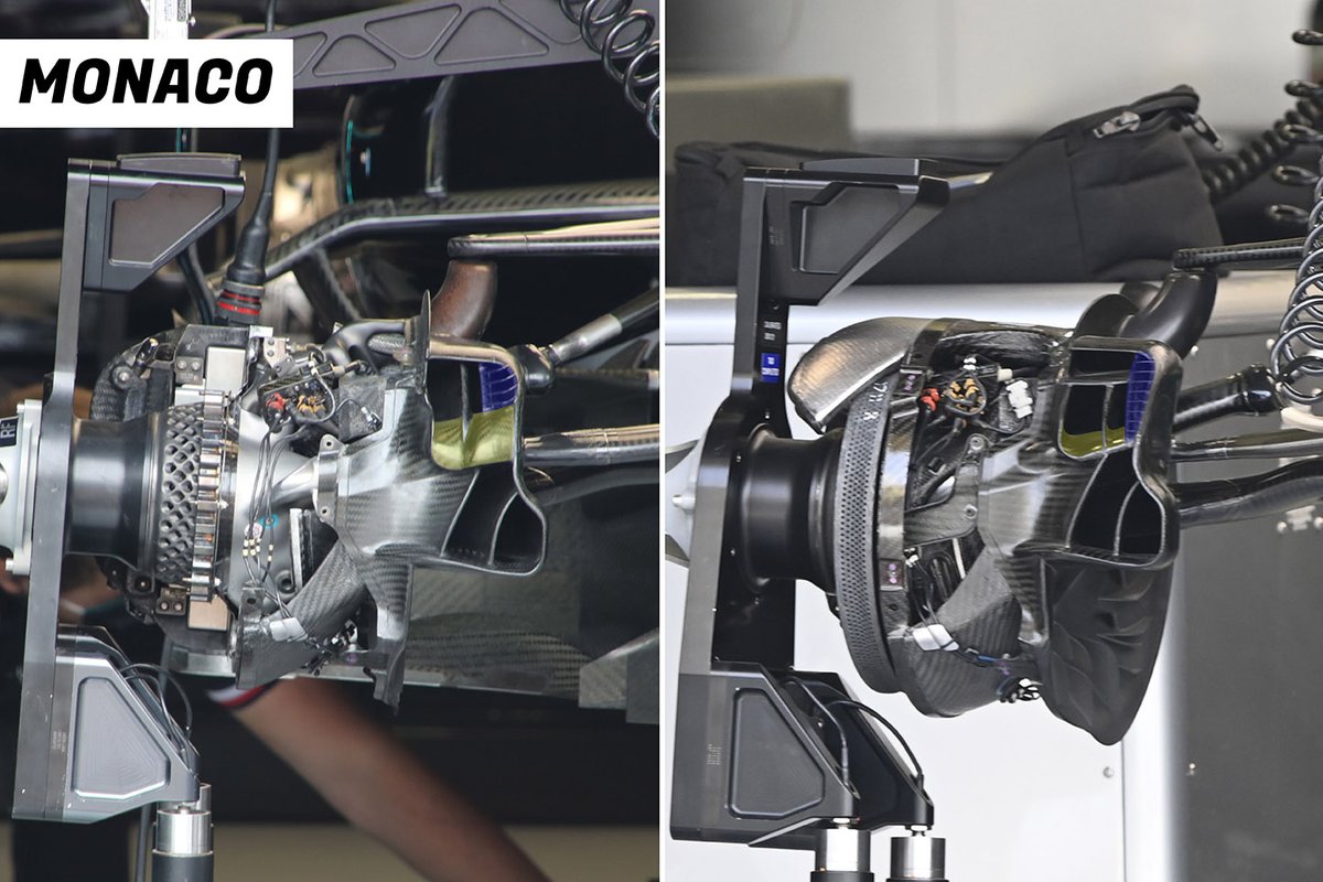Mercedes W12 front brake duct comparison