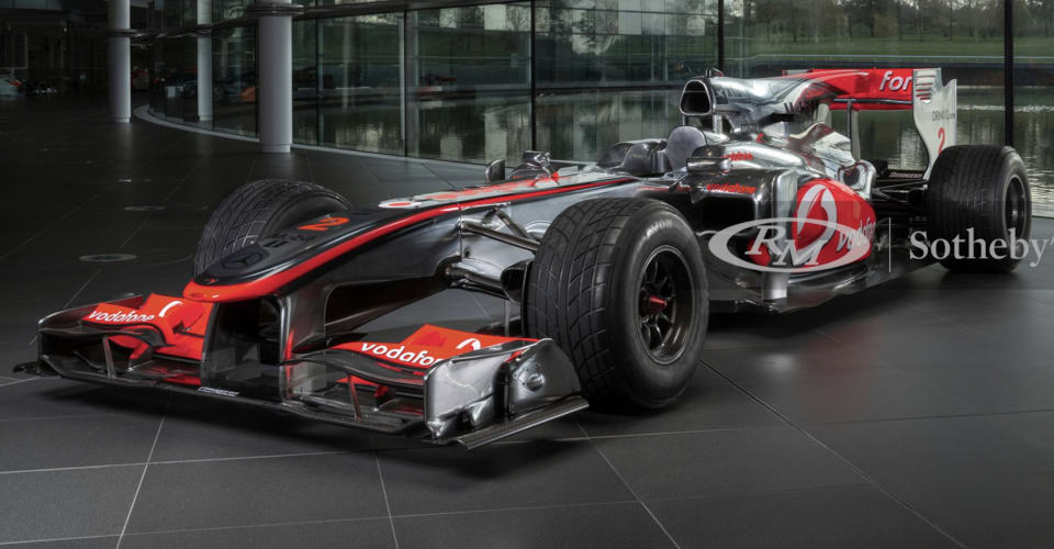 Sir Lewis Hamilton's 2010 McLaren-Mercedes F1 car available for sale