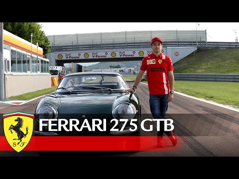 Charles Leclerc drives the Ferrari 275 GTB at Fiorano