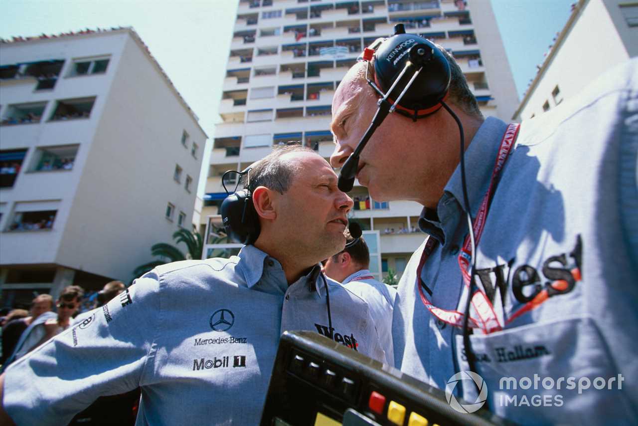 Ron Dennis and Steve Hallam. McLaren, 2001 Monaco GP