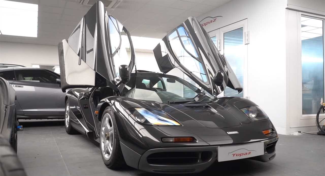 A lot of care is required to make sure a McLaren F1 is sparkling clean