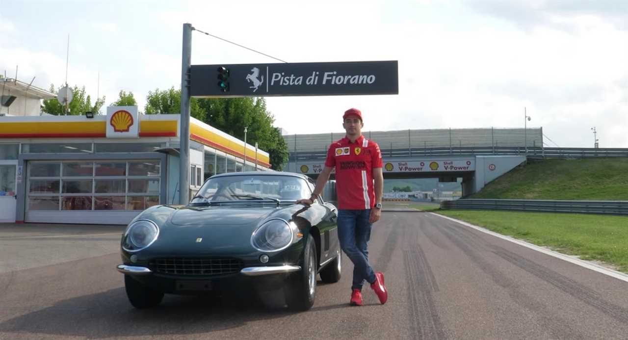 Watch Ferrari F1 driver Charles Leclerc drive a 275 GTB on his test track