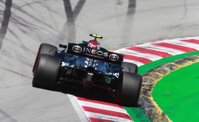 Bottas had started in P3, but was promoted to P2 after Leclerc's DNS