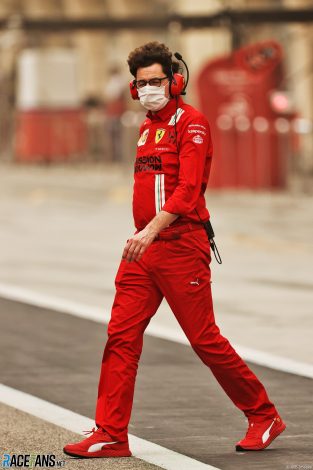 Mattia Binotto, Ferrari, Bahrain International Circuit, 2021