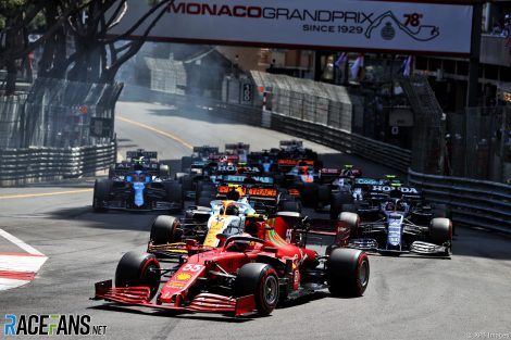 Carlos Sainz Jnr, Ferrari, Monaco, 2021