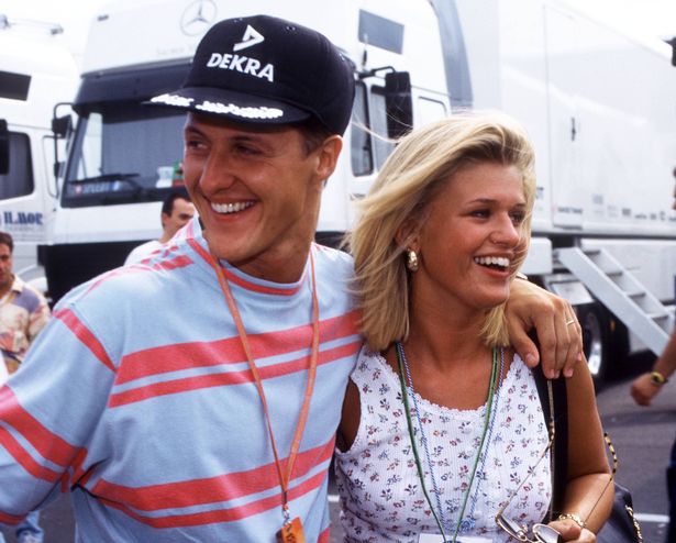 Schumacher with his wife Corinna