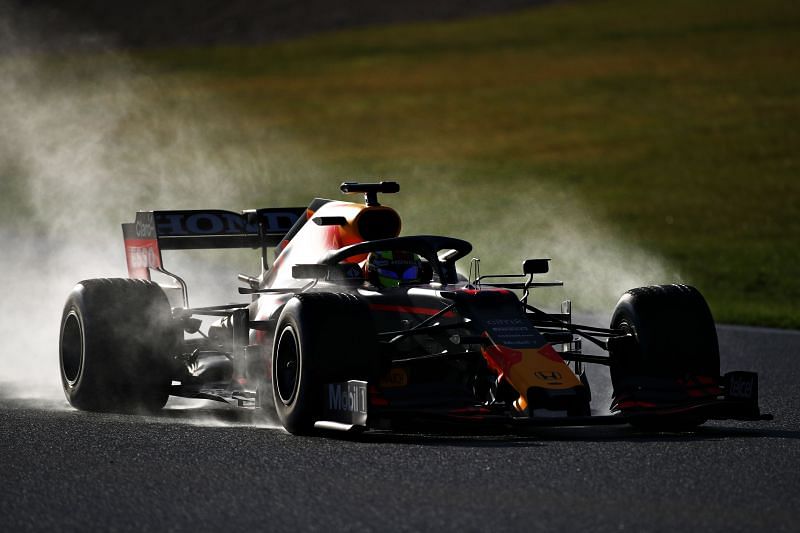 Sergio Perez on track at Silverstone. Photo/Getty Images