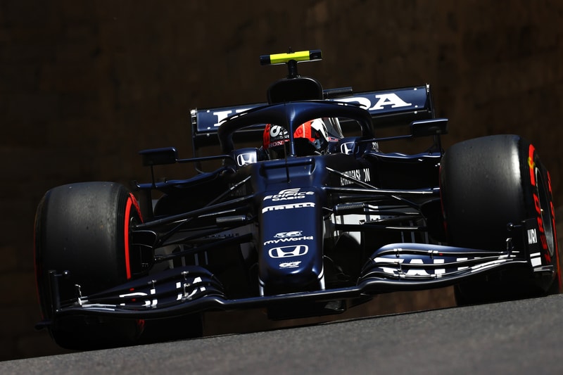 Pierre Gasly at the helm for the final training in Baku
