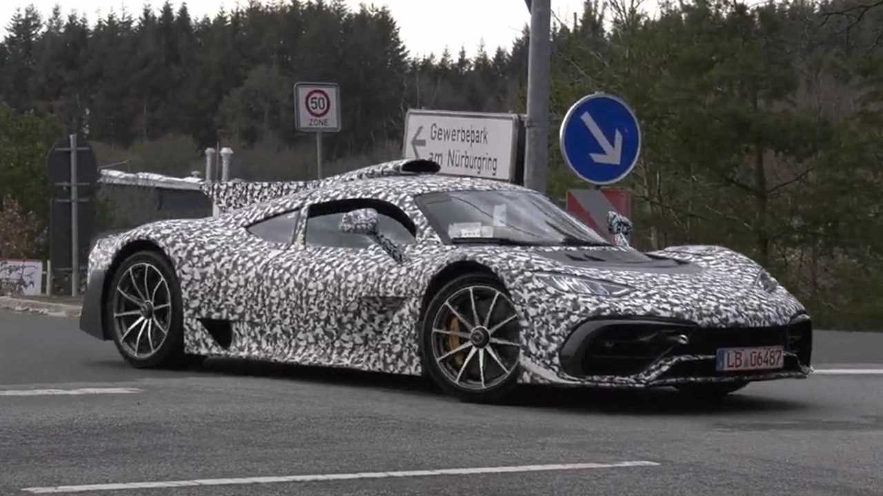 Mercedes-AMG One Spied makes loud noises during test drives