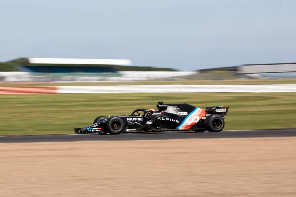 Christian Lundgaard tests RS18 at Silverstone