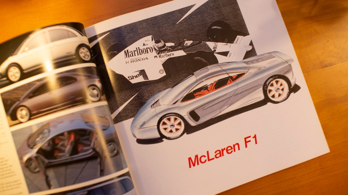 McLaren F1 early design sketch that I had never seen before