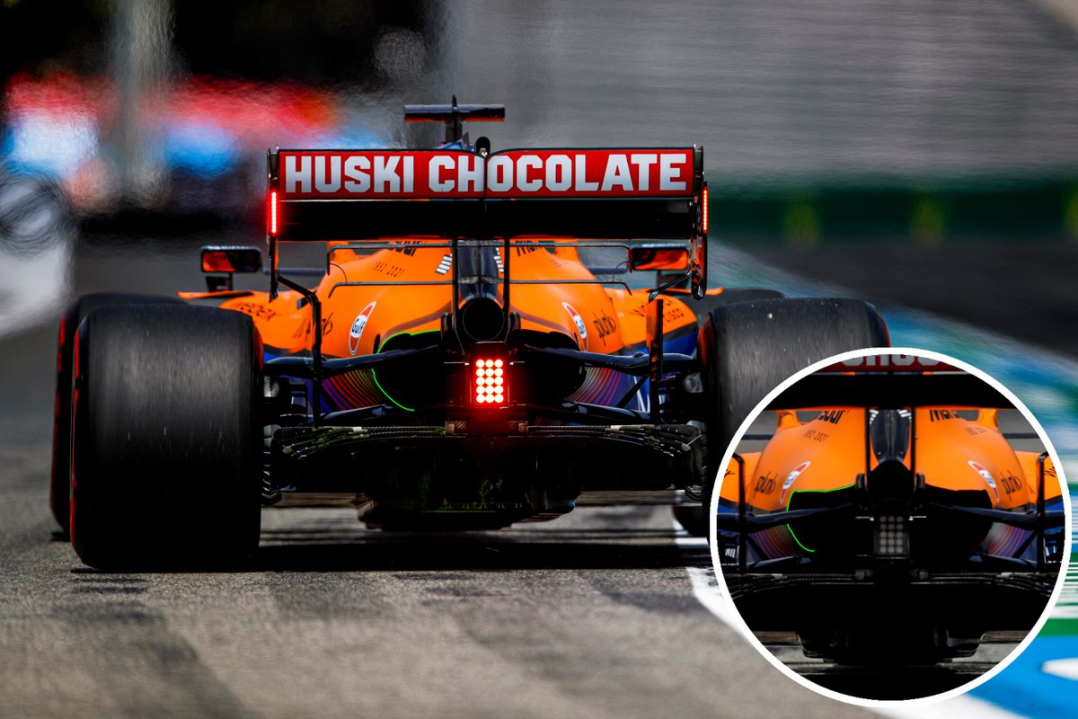 McLaren MCL35M rear radiator outlet