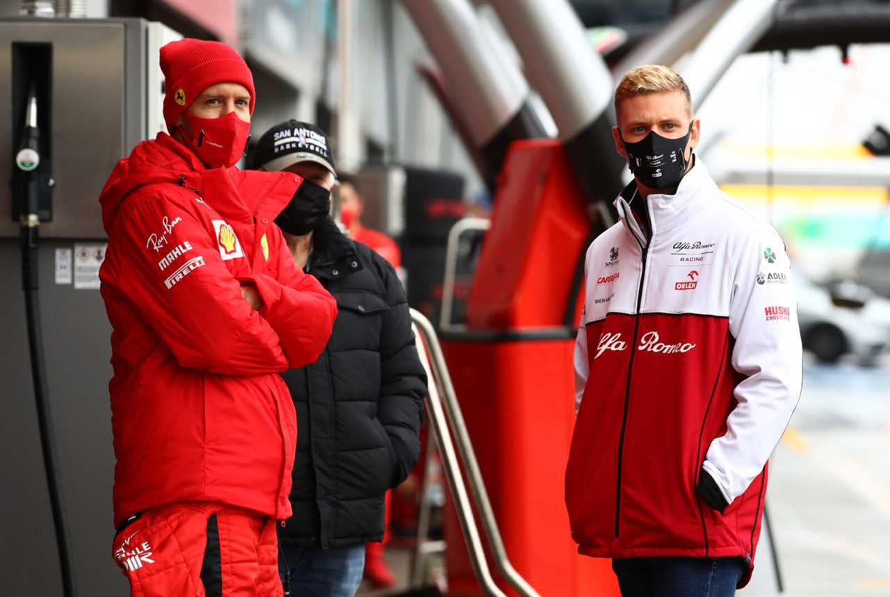 WATCH: Sebastian Vettel helps Mick Schumacher with his Haas F1 car in a heartwarming gesture
