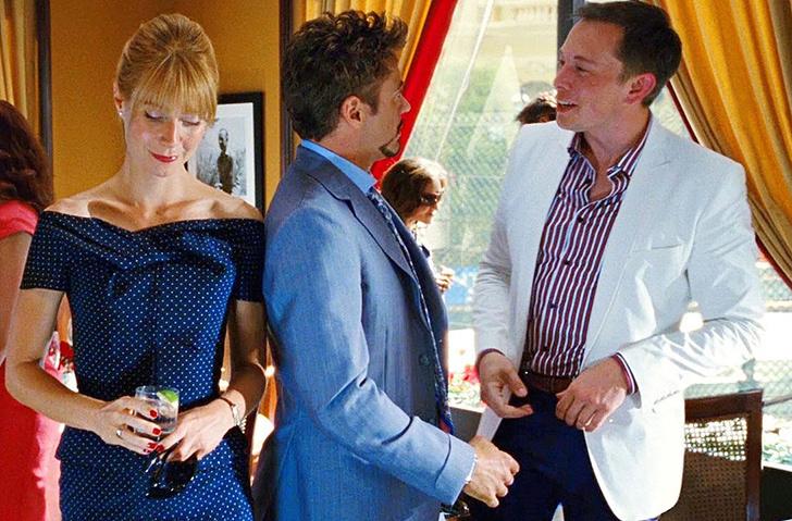 Scene where Elon Musk meets Tony Stark in Iron Man (2010)