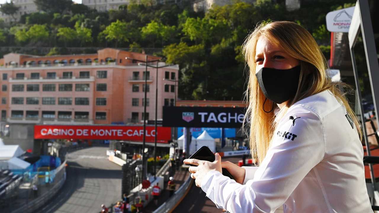 Chloe Bearman from Rokit Venturi Racing on outing and motorsport