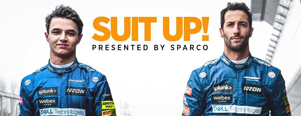 McLaren Racing - put on suit