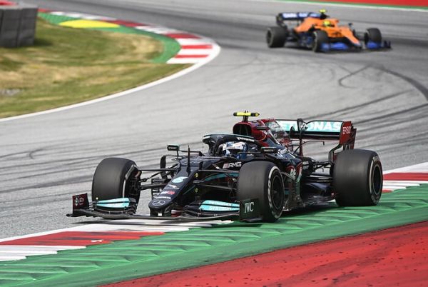P2 and P4 for the Mercedes-AMG Petronas F1 Team at the 2021 Austrian Grand Prix