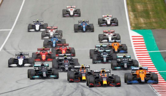 WATCH: Ex-Ferrari teammates Vettel & Raikkonen crash heavily at the Austrian GP