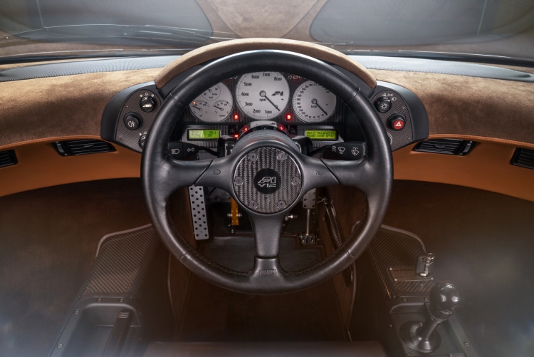 Interior of the McLaren F1