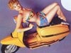Moto - News: Raffaella Carrà, the blonde bob who became a motorcycle icon 
