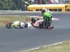 MotoAmerica: What a risk in MotoAmerica!  Max Toth run over like Shoya Tomizawa