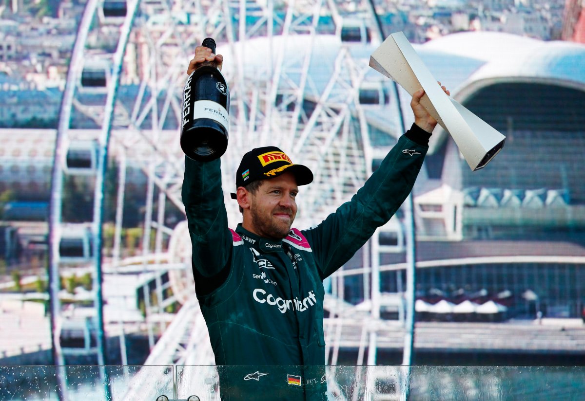 WATCH: Sebastian Vettel plays alongside coach Antti Kontsas in the F1 Catch Challenge