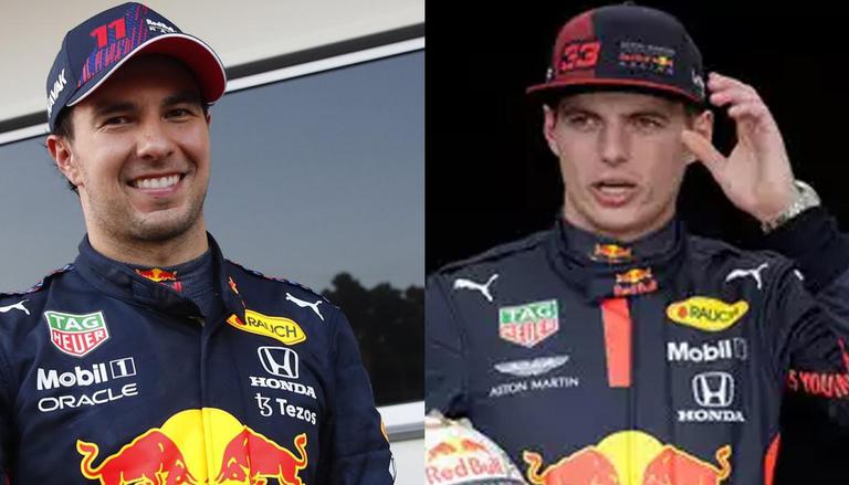 Sergio Perez and Max Verstappen