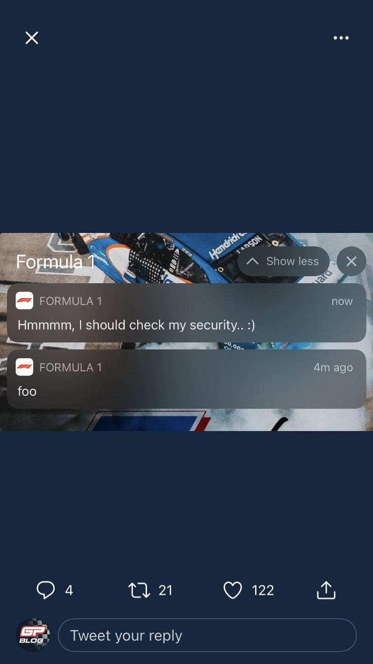 F1 Social Stint |  Has anyone hacked the Formula 1 app?