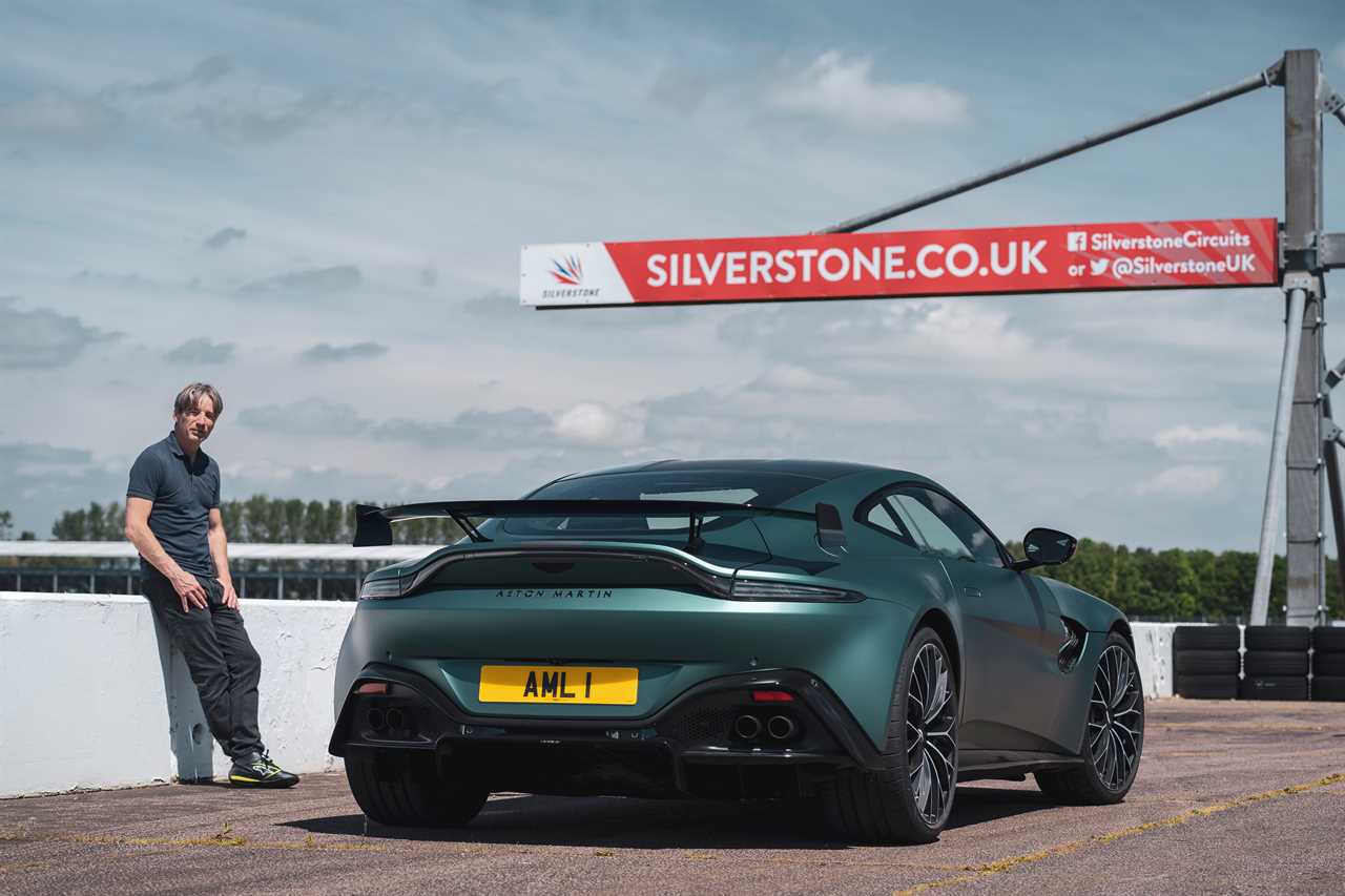 It's a wacky Vantage sports car that's making its way home to Silverstone and Bicester Village