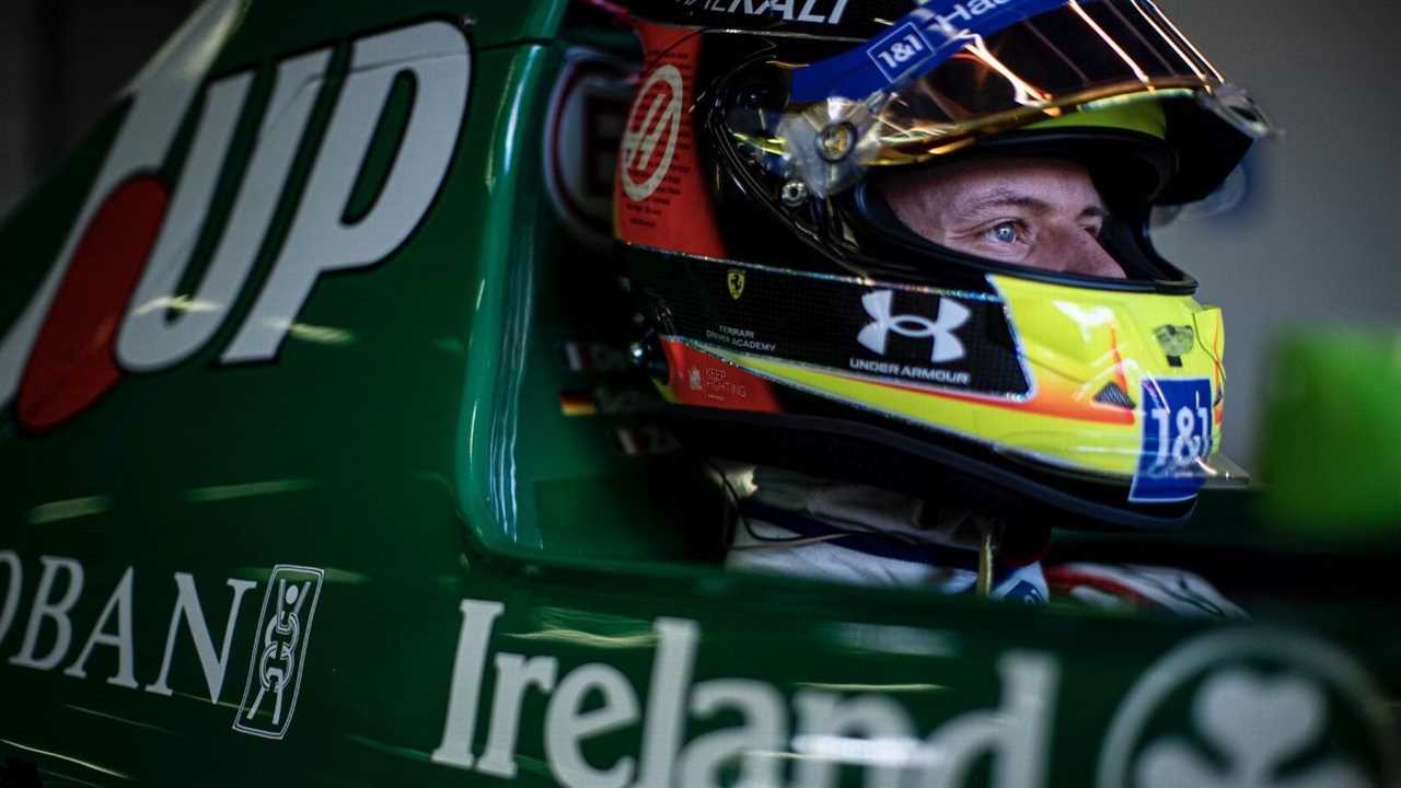 Mick Schumacher tests his father's legendary Jordan at Silverstone