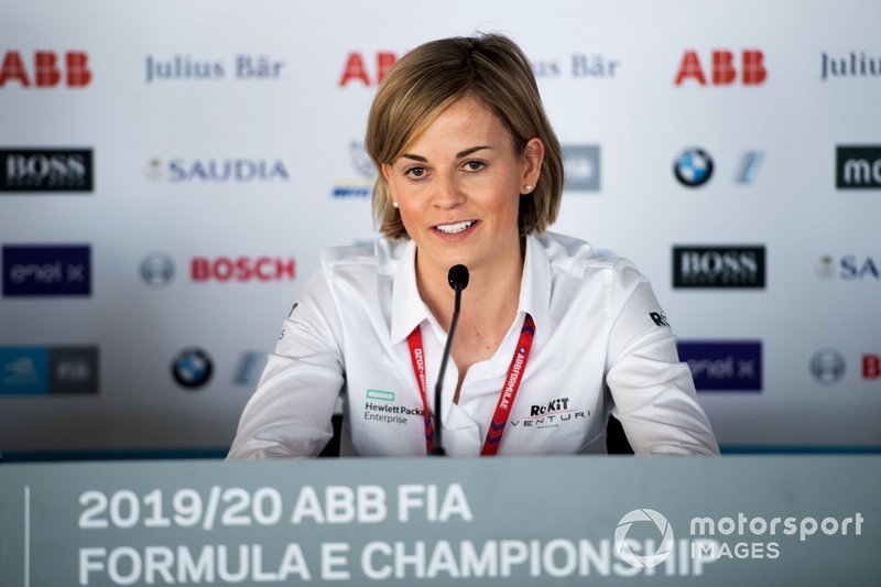 Susie Wolff, Venturi Team Principal, during the press conference 