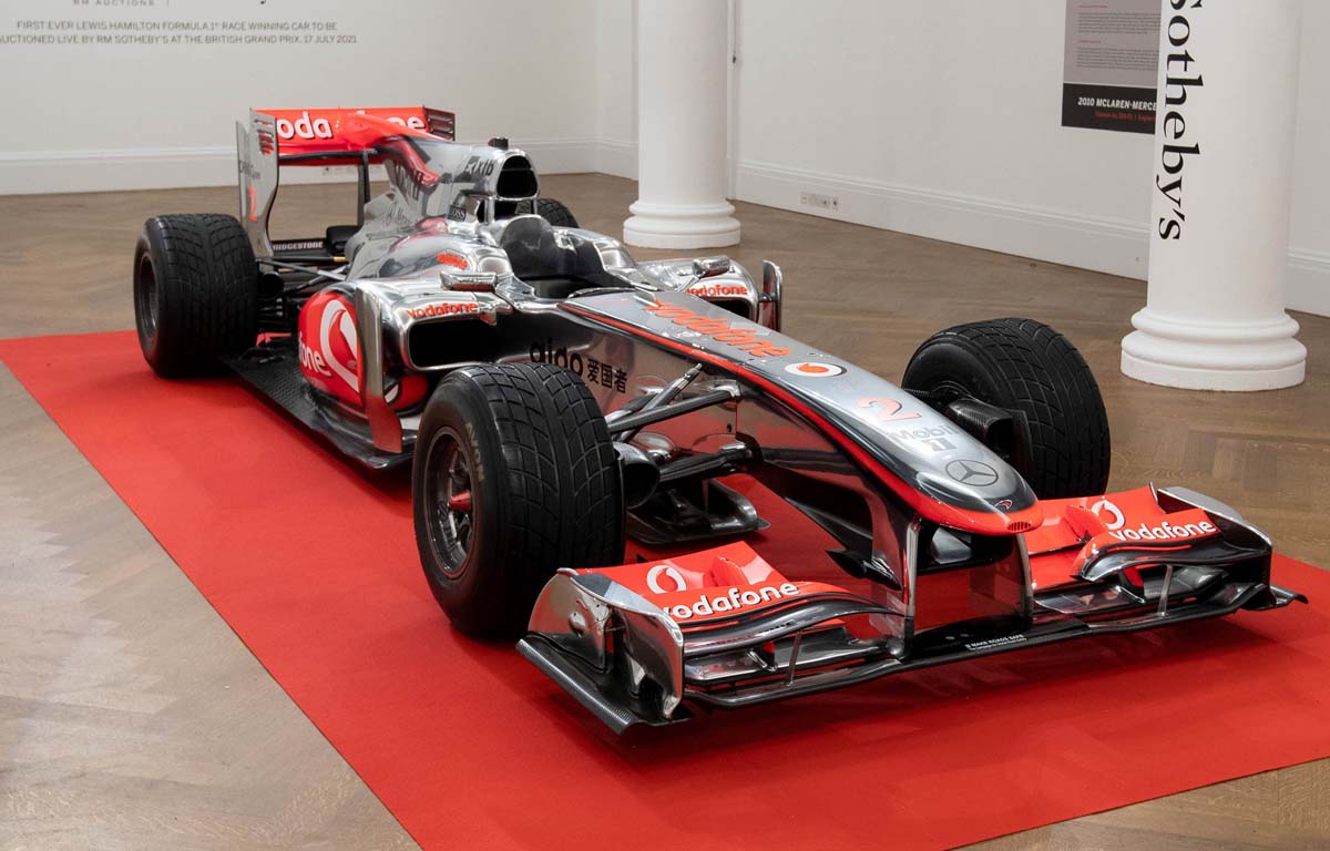 2010 Lewis Hamilton McLaren sold for a record price