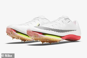 The Nike Air Zoom Maxfly shoes feature a carbon fibre plate and air cushion to boost performance
