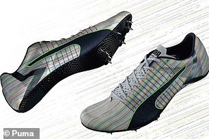 The Puma EvoSpeed Future Faster+ spikes were developed in collaboration with the Mercedes F1 team