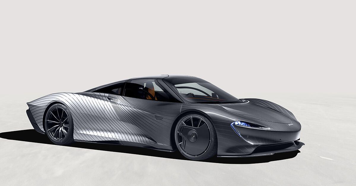 This one-of-a-kind McLaren Speedtail named Albert took 12 weeks to paint