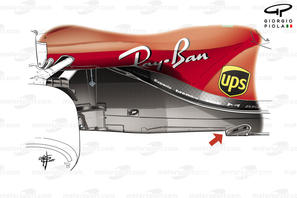 Ferrari SF21 floor