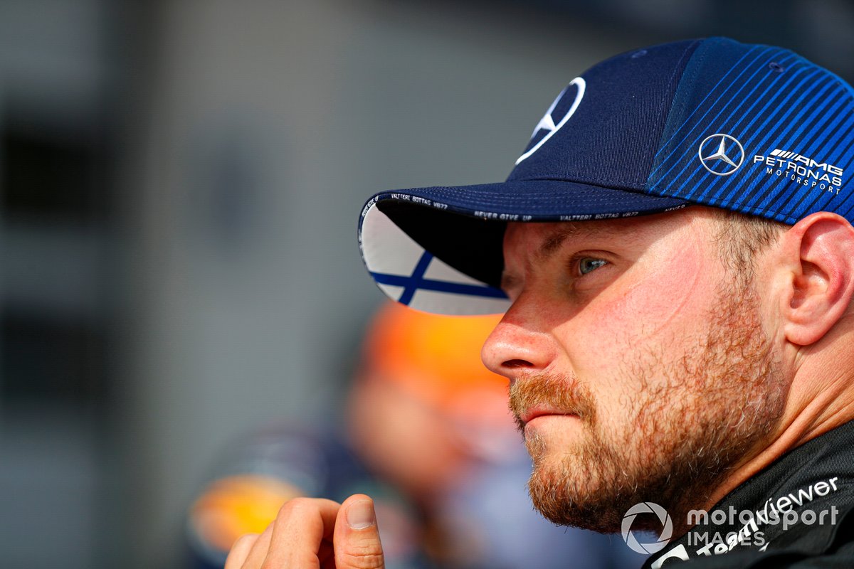 Valtteri Bottas, Mercedes, 2nd place, in Parc Ferme