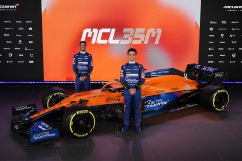 What is the engine of the McLaren F1 car?