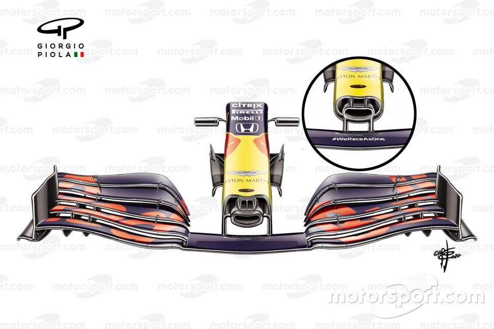 Red Bull Racing RB16 front wing Austrian GP