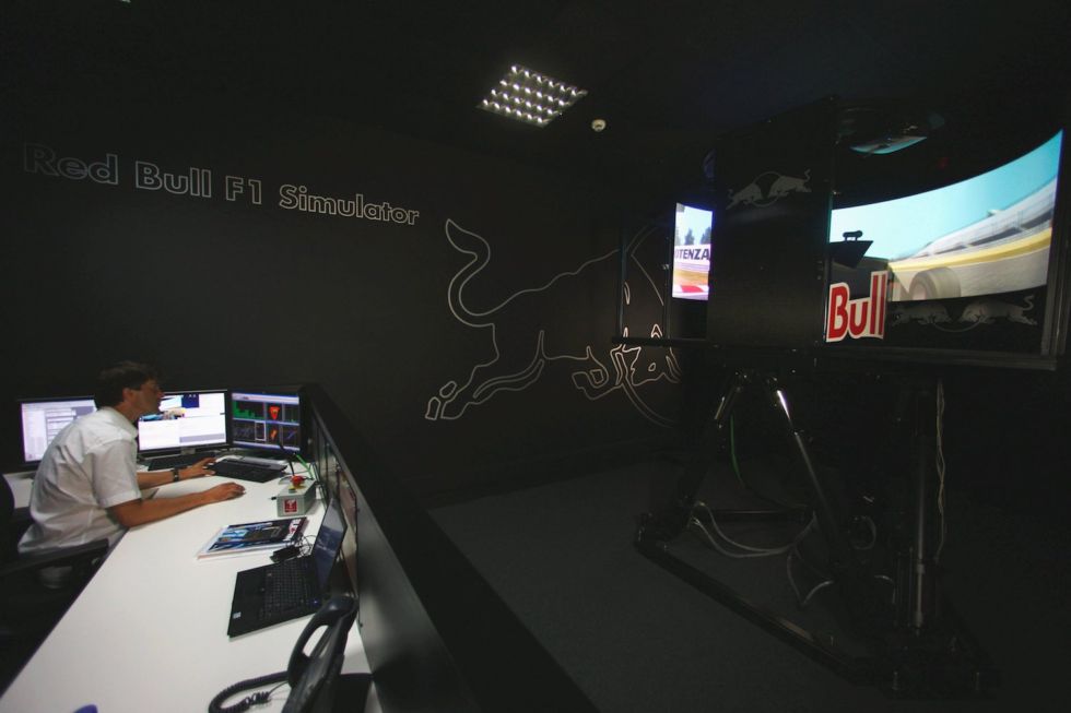 The Red Bull Racing simulator from 2010.