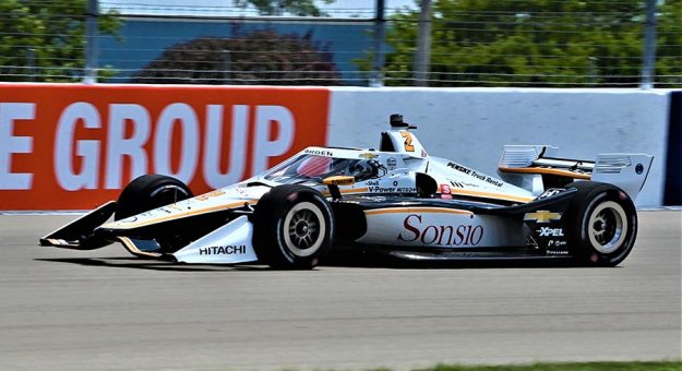 Josef Newgarden was fastest in training on the World Wide Technology Raceway on Saturday.  (Al Steinberg photo)