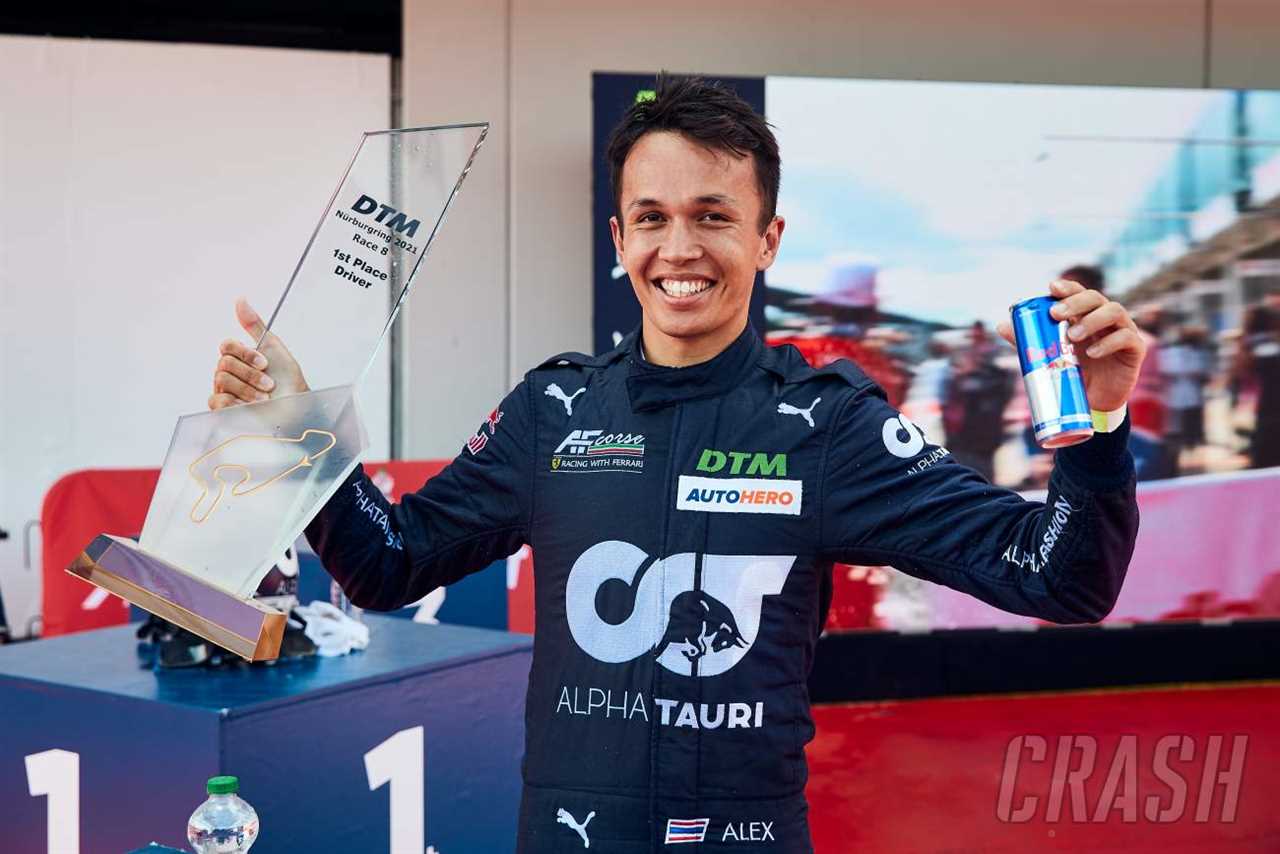 Red Bull F1-Reserve Albon takes 1st pole and wins in the DTM