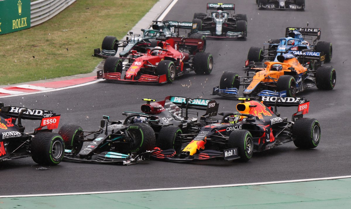 Mercedes is building anticipation for the potential wet weather Belgian GP with Hamilton Meme