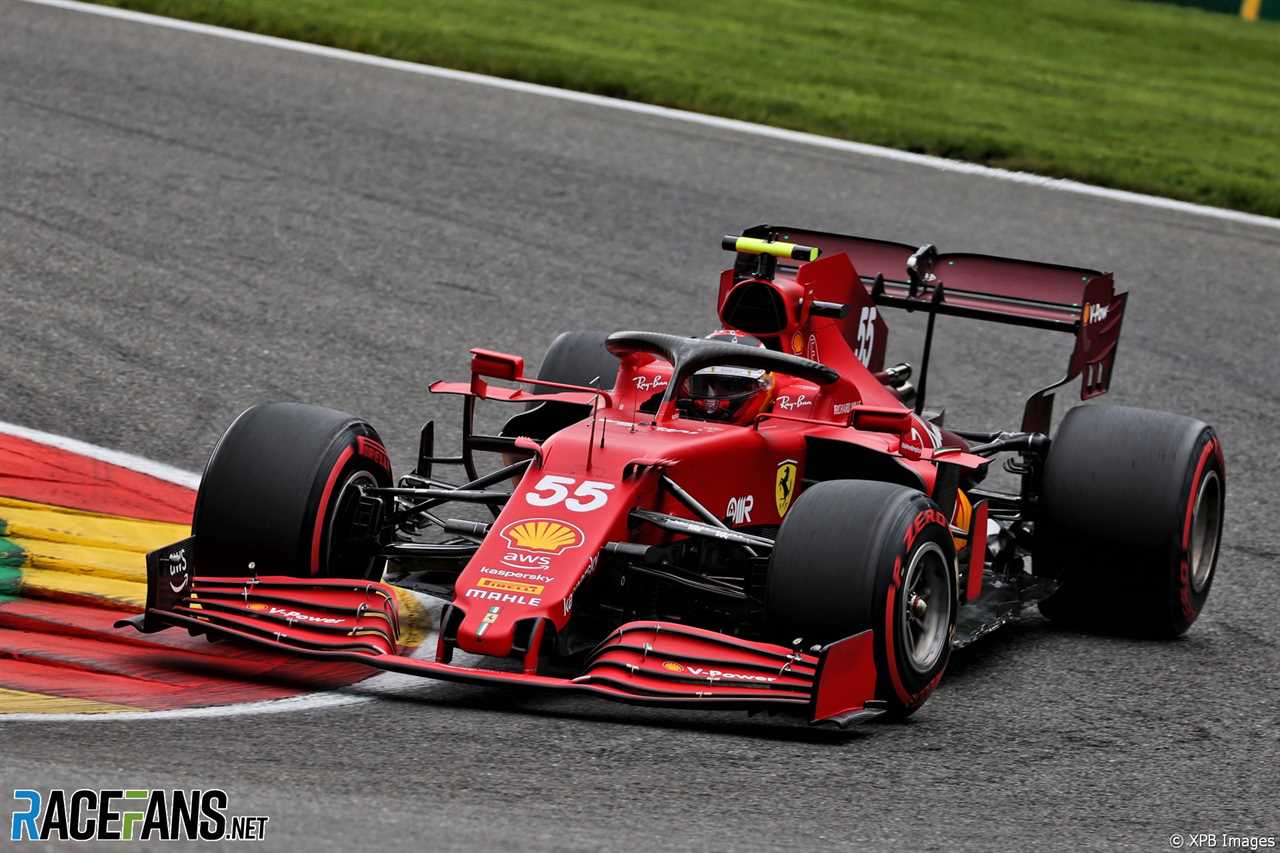 Carlos Sainz Jnr, Ferrari, Spa-Francorchamps, 2021