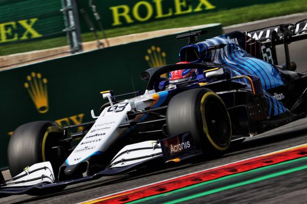 Williams Racing F1 Belgian Grand Prix practices in cool and cloudy Spa weather