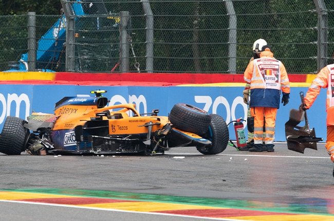 McLaren F1's Lando Norris ponders the missed opportunity on pole at Spa after the horror crash